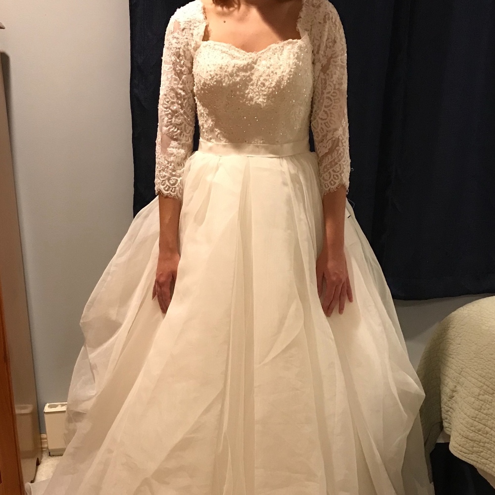 Oleg Cassini ball gown wedding dress